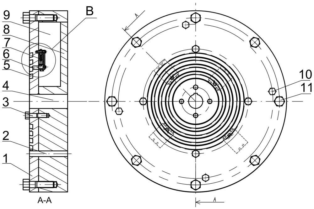一種注液式轉(zhuǎn)子動(dòng)平衡頭結(jié)構(gòu)